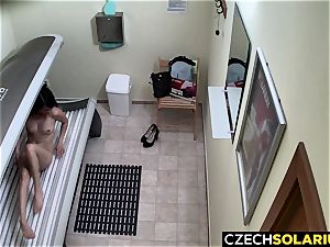 Czech brown-haired Secretly playing with pussy